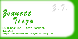 zsanett tiszo business card